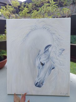 Reiten Pony Pferd neu handgemalt - Gratisinserat.ch