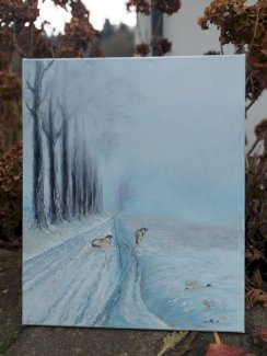 Wolf Winter Wandern von Kunstlerin direkt - Gratisinserat.ch