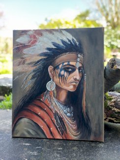 Wizzard Indianer gemalt von mir - Gratisinserat.ch