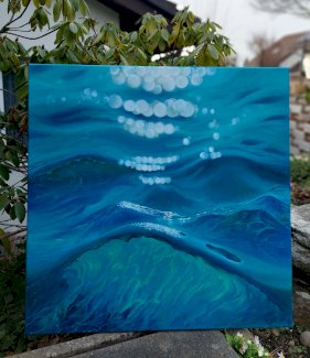 See Welle wasser von Kunstlerin direkt