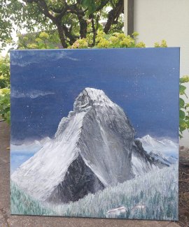 Berge gemalt von mir. 80x80