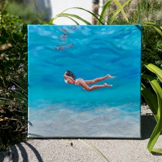 Wasser Baden gemalt von mir.