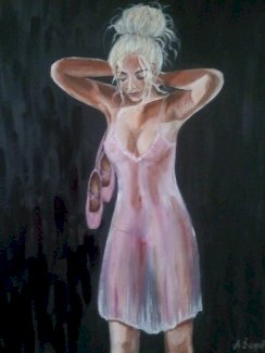 Ballet Kleid handgemalt von mir