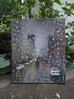 Stadt Regen von Kunstlerin direkt