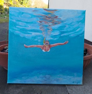 Blaues Wasser Gemaelde neu - Gratisinserat.ch