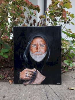 Monk Wizzard Magier handgemalt