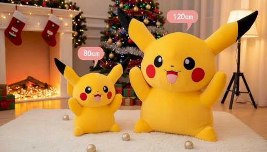 Riesiges Pokémon Pikachu 80 cm XL 120 cm XXL Kuscheltier Plüschtier Stofftier zum Kuscheln - Gratisinserat.ch