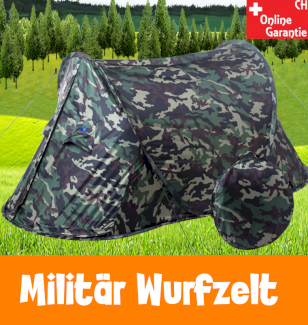 Camouflage Wurfzelt 2 Personen Pop Up Campingzelt Kleines Packmass NEU ⭐ - Gratisinserat.ch