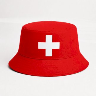 Fischerhut Schweiz Bucket Hat Rot Weiss Fanartikel Unisex Einheitsgrösse Neu - Gratisinserat.ch