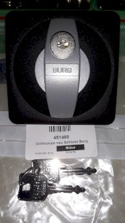 Schloss für Metallschrank neu von Burg