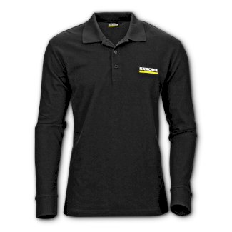 Kärcher - Poloshirt Herren langarm schwarz, Gr. S