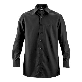 Kärcher - OLYMP Herrenhemd schwarz, langarm, Gr. 42, schwarzes Logo