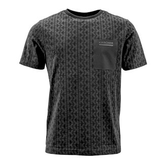Kärcher - Herren T-shirt K-LINE Black Pattern, Größe XL