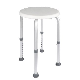 Duschhocker rund weiss