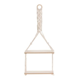 Hängeregal mit Makramee 30 x 10 x 72.5 cm