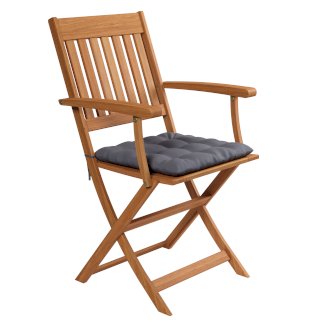 Sitzkissen 40 x 40 cm grau