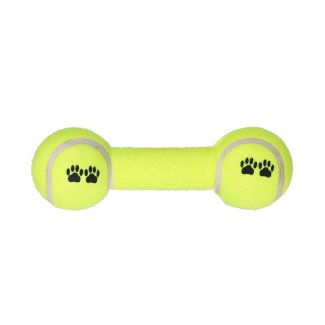 Hundespielzeug Tennisball Hantelform 20 cm