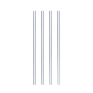 Strohhalm Glas 4er Set