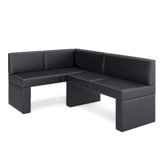 Eckbank Leder ERIKA 200 x 140 cm links schwarz - Gratisinserat.ch