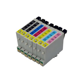 Tintenpatronen Set kompatibel mit Epson T0481 - T0486