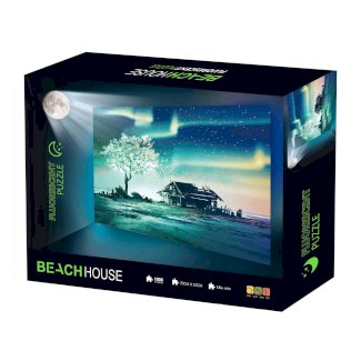 Puzzle fluoreszierend Strandhaus Nordlicht 1000 Teile - Gratisinserat.ch