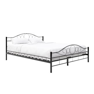 Metallbett AURELIE 180 x 200 cm schwarz