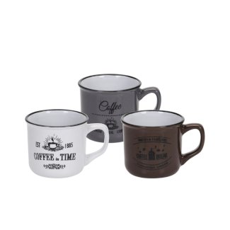 Tasse Porzellan 3er Set 180 ml