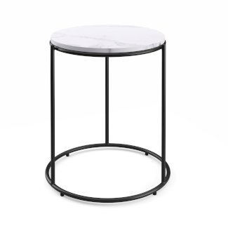 Beistelltisch ELMA rund weiss/schwarz - Gratisinserat.ch