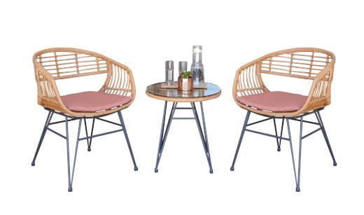 Gartenmöbel Set CADIZ 3-teilig