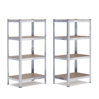 Steckregal 80 x 40 x 162 cm 2er Set