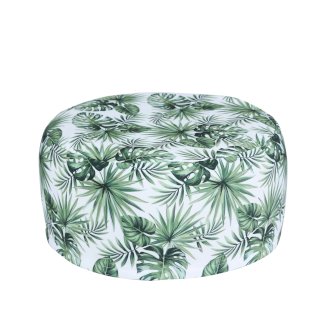 Outdoor Pouf aufblasbar PATTY Blattmuster grün