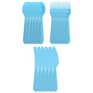 Besteck Set aus Kunststoff 16-teilig farbig