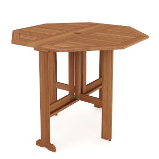 Gartentisch Holz TURIN 90 cm