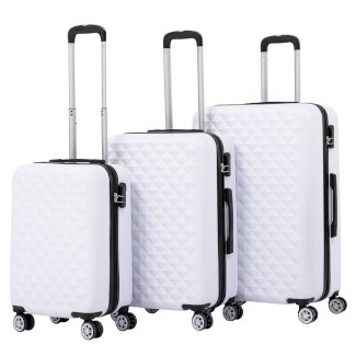 Reisekoffer Hartschalenkoffer AMY 3er Set weiss - Gratisinserat.ch