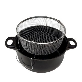 Frittiertopf mit Glasdeckel 3.5L