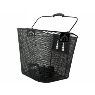 Velokorb vorne mit Tragegriff 35 x 25 cm schwarz