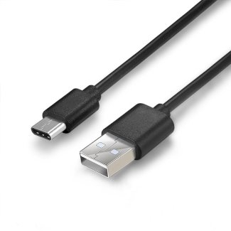 Ladekabel USB auf USB-C 2 m schwarz