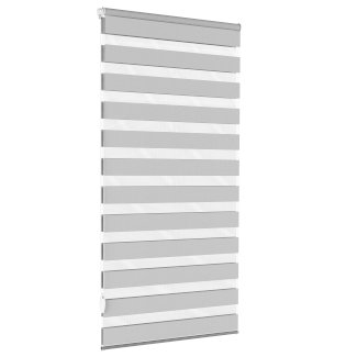 Doppelrollo grau 70 x 140 cm