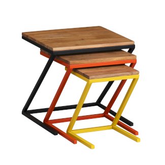 Beistelltisch Holz PIRMIN 3-teilig