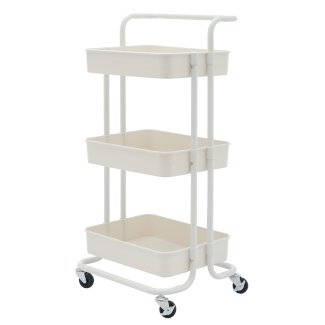 Rollwagen mit 3 Etagen weiss