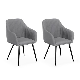 Esszimmerstuhl LEE 2er Set grau