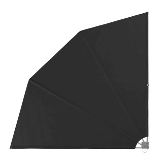 Seitenmarkise Fächer 140 x 140 cm anthrazit