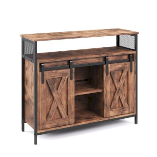 Sideboard Vintage mit Schiebetüren BONITA 100 x 80 cm