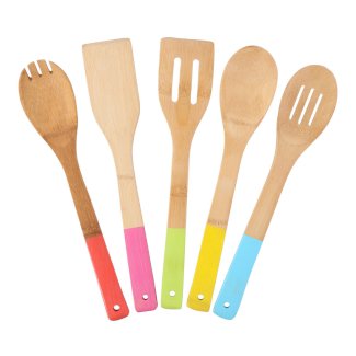 Kochbesteck Bambus 5er Set