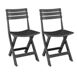 Gartenstuhl MARCO klappbar 2er Set schwarz - Gratisinserat.ch
