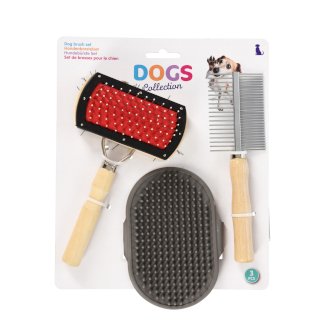 Hundebürste Set 3-teilig
