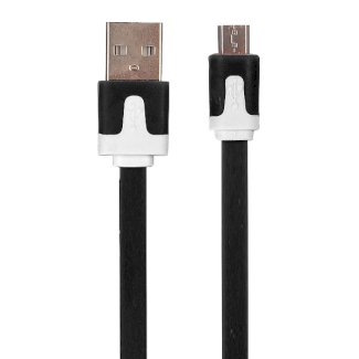 Ladekabel Micro USB schwarz 3 m