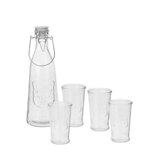 Gläser mit Trinkflasche 5er Set