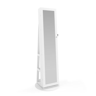 Schmuckschrank mit Spiegel ARIANA weiss