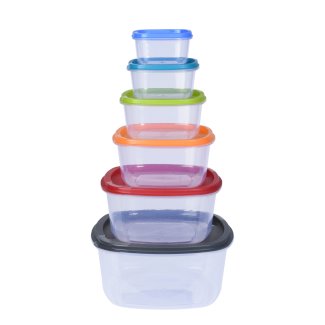 Vorratsbehälter Set 6-teilig bunt